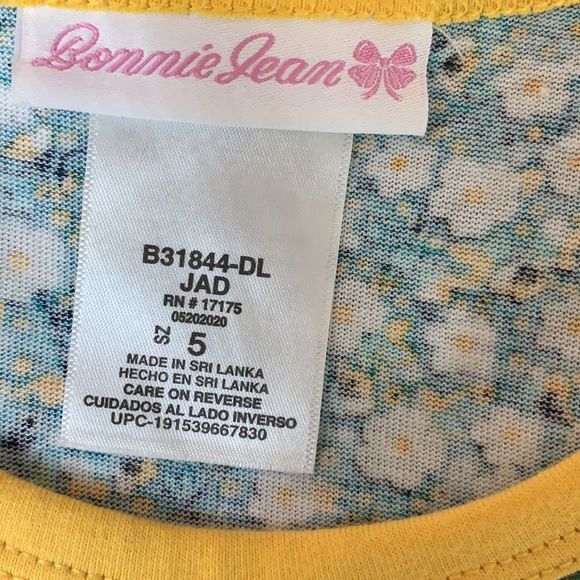 Sz5 Bonnie Jean Floral Print Dress NWT - Picture 4 of 5